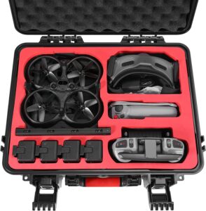 Skyreat Avata Case for DJI Avata Pro-View Combo-DJI Goggles 2 with FPV Controller Waterpoof Hard Carrying Bag for DJI Avata Mini FPV Drone Accessories