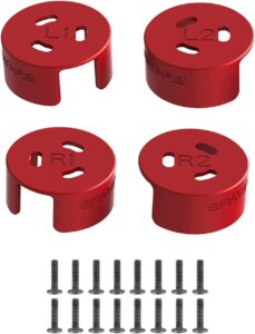 Anbee CNC Aluminum Motor Cap Dust Cover Protector Compatible with DJI Avata RC Drone, Pack of 4 (Red)