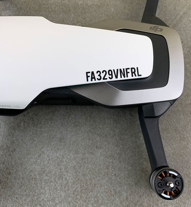 FAA Drone Registration Decals